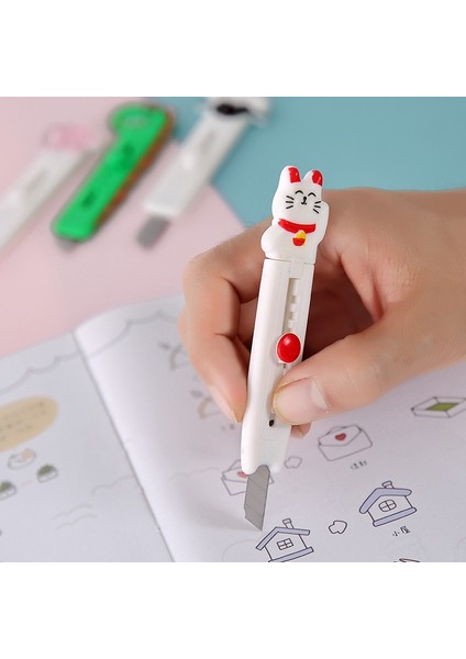 Koyun Stili Kawaii Art Craft Maket Bıçağı Sevimli Mini Kırtasiye Bıçağı Kutusu Kesici Mektup Kağıt Bıçağı Ofis Okul Malzemeleri Kesme Kağıdı (Yurt Dışından) fırsatları