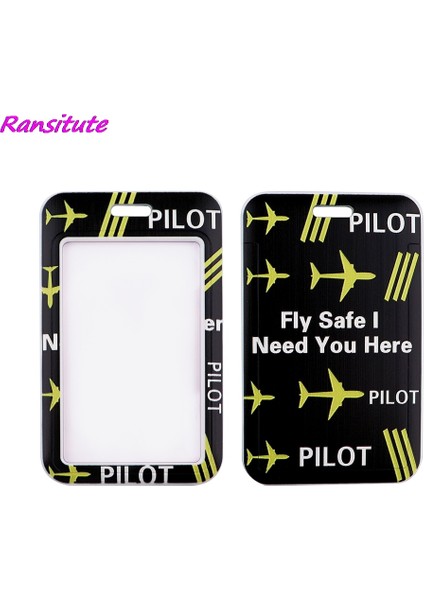 No.2 Tarzı Ransitute R1864 Fly Safe Burada Sana Ihtiyacım Var Kart Sahibinin Kimlik Sahibi Otobüs Kartı Tutacağı Personel Kartı Dıy Pilot Için Halat Kement Ipi Asmak (Yurt Dışından) modelleri