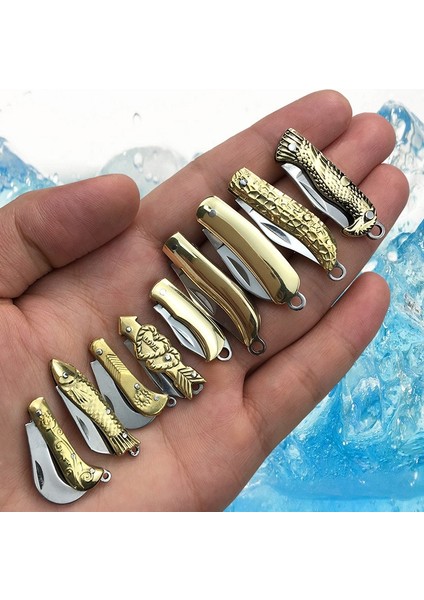 Pirinç Ayçiçeği Stili Mektup Açacağı Kırtasiye Mini Katlanır Taşınabilir Maket Bıçağı Kağıt Kesici Nefis Küçük Balık Pirinç Paslanmaz Çelik Bıçak Ofis (Yurt Dışından) fiyatları