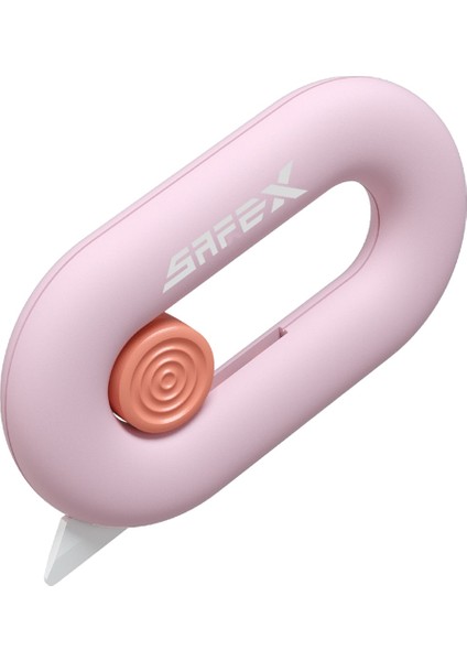 Pembe Tarzı Safex Mini Kutu Kesici, Seramik Bıçaklı Emniyetli Kesici, Karton, Karton ve Kutular Için Seramik Kutu Açıcı Anahtarlık, Dahili Magne (Yurt Dışından)