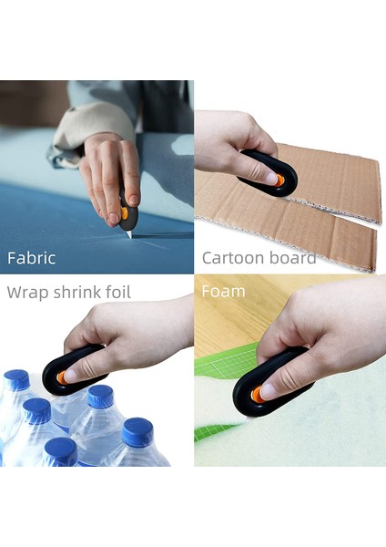 Pembe Tarzı Safex Mini Kutu Kesici, Seramik Bıçaklı Emniyetli Kesici, Karton, Karton ve Kutular Için Seramik Kutu Açıcı Anahtarlık, Dahili Magne (Yurt Dışından) indirimleri