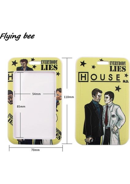 No.22 Tarzı Flyingbee Grey'in Anatomisi Moda Boyunluklar Otobüs Kimliği Adı Hemşire Doktor Bilim Adamı Profesör Için Çalışma Kartı Tutacağı (Yurt Dışından)