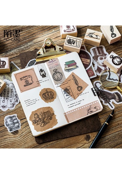 Bifeng Shop No.14 Tarzı Vintage Gotik Taç Tüyü Ahşap Damga Dıy Zanaat Ahşap Lastik Damgalar Scrapbooking Kırtasiye Için Scrapbooking Standart Damga (Yurt Dışından)