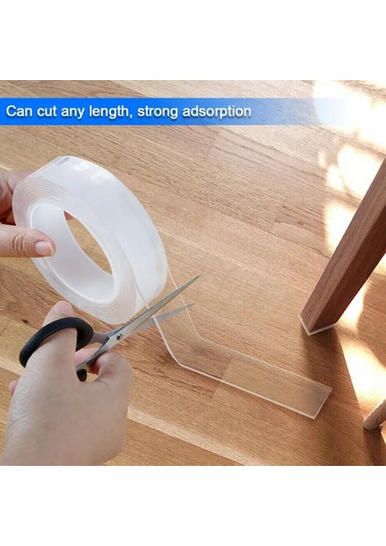 1MMX3CMX5M Stili Nano Bant Traceless Yeniden Kullanılabilir Güçlü Duvar Şeffaf Süper Ikili Banyo Için Çift Taraflı Yapışkanlı Çıkartmalar (Yurt Dışından) fiyatları