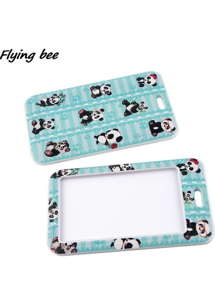 No.23 Tarzı Flyingbee Panda Kedi Inek Boyun Askısı Ipi Tuşları Kımlık Kartı Spor Salonu Telefon Askıları USB Rozet Tutucu Dıy Asmak Halat Kement Kordon (Yurt Dışından)