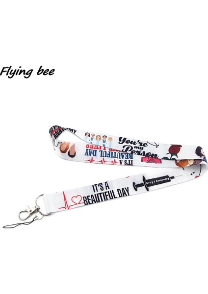 No.3 Tarzı Flyingbee Grey'in Anatomisi Moda Boyunluklar Otobüs Kimliği Adı Hemşire Doktor Bilim Adamı Profesör Için Çalışma Kartı Tutacağı (Yurt Dışından)