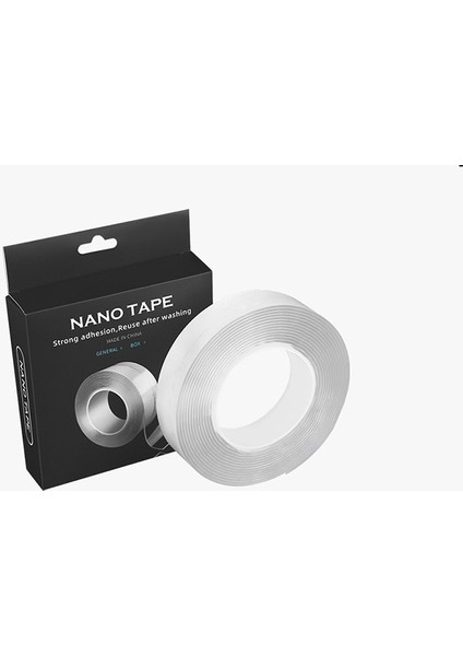 Nano Bant Stili Nano Çift Taraflı Bant Ağır Hizmet, Duvar Için Çok Amaçlı Şeffaf Poster Bandı, Yapışkan Şeritler Güçlü Yapışkan Montaj Bandı (Yurt Dışından)