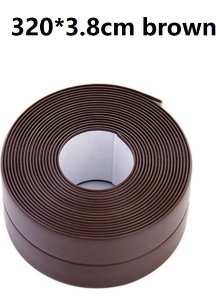 320X3.8CM Kahverengi Stil 3.2m * 2.2cm.8cm Pvc Kendinden Yapışkanlı Bant ile Sızdırmazlık Şeridi Bant Su Geçirmez Duvar Sticker Banyo Mutfak Duş Lavabo Banyo (Yurt Dışından) fiyatları