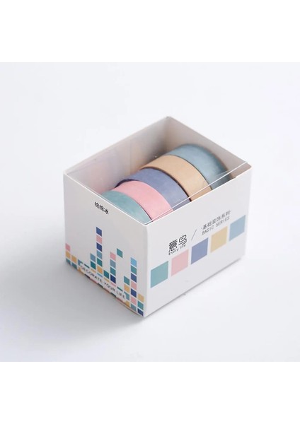 Mian-Mian Tarzı Olor Çizgi Doku Washi Bant Seti Yapışkan Maskeleme Kağıt Bant Dıy Ofis Kırtasiye Malzemeleri Dekorasyon Scrapbooking (Yurt Dışından)