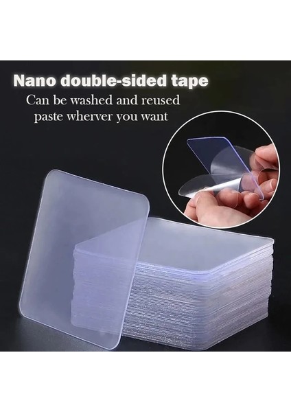 5 Adet Tarzı Çift Taraflı Bant Süper Yapışkan Pvc Nano Şeffaf Iz Yok Akrilik Yeniden Kullanılabilir Su Geçirmez Yapıştırıcı Bekleyen Sabit Ev Gereçleri (Yurt Dışından) fiyatları