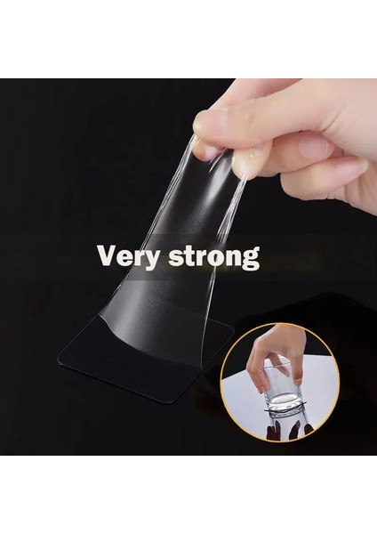 50 Adet Tarzı Çift Taraflı Bant Süper Yapışkan Pvc Nano Şeffaf Iz Yok Akrilik Yeniden Kullanılabilir Su Geçirmez Yapıştırıcı Bekleyen Sabit Ev Gereçleri (Yurt Dışından) modelleri