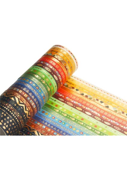 Beyaz Stil 26 Rolls Tribal Totem Washi Bant Seti Hint Altın Folyo Sıska Dekoratif Maskeleme Bandı, Dıy Craft Için Geniş Karalama Defteri Bandı (Yurt Dışından) fırsatları
