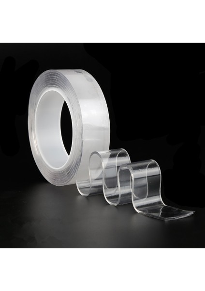 10X20CM Tuzak Stili Transparan Yeniden Kullanılabilir Bant Aletler Için Çift Taraflı Yapıştırıcı Traceless Nano Temizlenebilir Tutkal Aleti (Yurt Dışından)