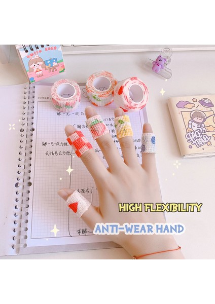 Avokado 5 Adet Tarzı 5 Adet Parmak Bandajı Koza Önleyici Aşınma Önleyici Bant Kendinden Yapışkanlı Sarma Öğrenci El Yazısı Elastik Parmak Koruyucu Bant (Yurt Dışından) modelleri