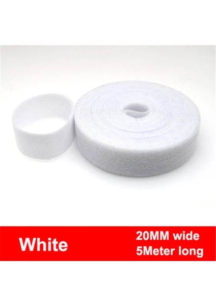 SIYAH20MM Stili 5 Metreroll mm Renkli Velcros Kendinden Yapışkanlı Raptiye Bandı Yeniden Kullanılabilir Güçlü Kanca Döngüler Kablo Bağı Sihirli Bant Dıy Aksesuarları (Yurt Dışından) fırsatları