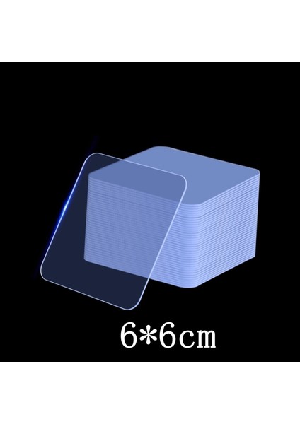 6X6CM 5 Adet Stil Nano Çift Taraflı Yapışkan Bant Şeffaf Kendinden Yapışkanlı Su Geçirmez Bant Mutfak Yapıştırıcı Banyo Duvar Kancası Düzeltme Bandı (Yurt Dışından)