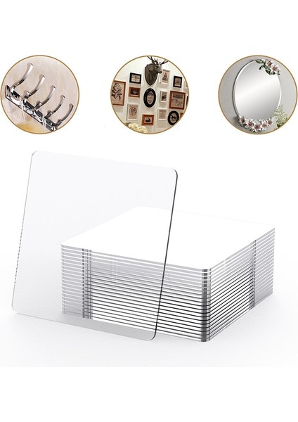 Kare 60X60MM 10 Adet Stil Güçlü Işaretsiz Etiket Fotoğraf Duvar Yardımcı Çift Taraflı Bekleyen Sabit Iki Taraflı Banyo Su Geçirmez Viskon Bant (Yurt Dışından) modelleri