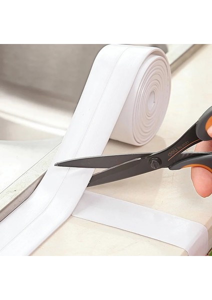 320X2.2CM Sarı Stil 3.2m * cm Sızdırmazlık Şeridi Kendinden Yapışkanlı Küflenmez Kalafat Tamir Bandı Pvc Su Geçirmez Duvar Sticker Mutfak Banyo Duvar Lavabo (Yurt Dışından) modelleri
