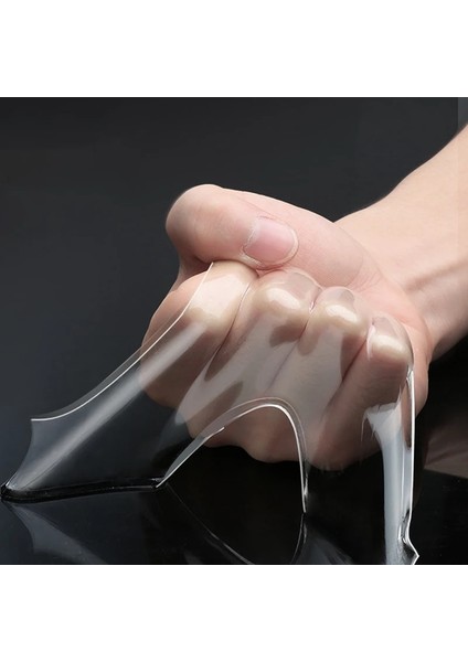 1mm Kalın 2CMX5METRE Stili Nano Kendinden Yapışkanlı Bant M Çift Taraflı Traceless Kullanılabilir Silikon Yapışkanlı Şeffaf Bantlar Duvar Halısı Araba Dekoru 2cm (Yurt Dışından) fırsatları