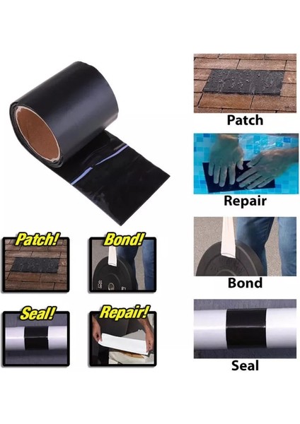C Stili Su Geçirmez Silikon Performans Onarım Bandı Kendinden Yapışkanlı Güçlü Siyah Kauçuk Silikon Yapıştırma Bandı Kendinden Eriyen Tel Bant (Yurt Dışından) modelleri