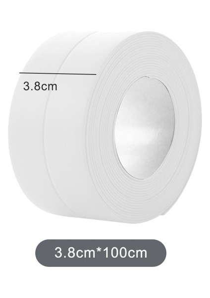 Beyaz 1mx3.8cm Stili Uzay Mobilya Boşluğu Su Geçirmez Kalıp Güçlü Kendinden Yapışkanlı Renkli Bant Boşluğu Kendinden Yapışkanlı Su Mühür Aracı (Yurt Dışından) fiyatları