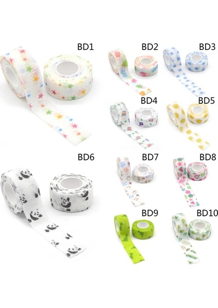 Bd8 Stili 1x 2.5cmx4.6m Dokumasız Elastik Kendinden Yapışkanlı Bandaj Aşınma Önleyici Bant Parmak Eklemi Diz Ilk Yardım Için Renkli Spor Sarma Bandı (Yurt Dışından) modelleri