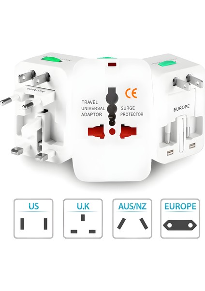Evrensel Seyahat Adaptörü Uluslararası Dünya Seyahat Güç Dönüştürücü Fiş Adaptörü fırsatları