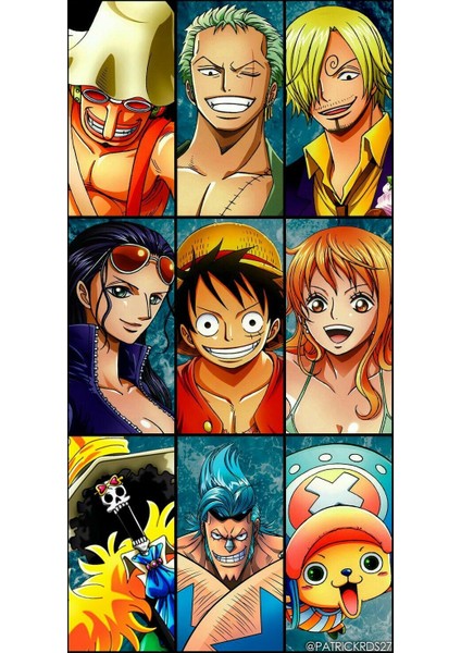 Owl Bag Anime- One Piece - 4 No  Desenli  9 Lu Fotokart Seti