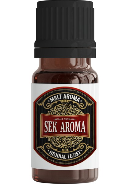 Sek Aroma Red Malt Hazır Karışım Viski Kiti - Red Malt Hazır Karışım Viski Aroması 10 ML (1 Litreye Uyumlu)+Test Kiti Hediyeli