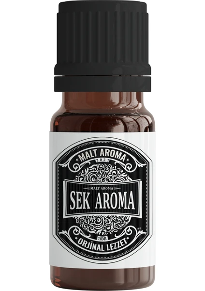 Sek Aroma Black Malt Hazır Karışım Viski Kiti - Black Malt Hazır Karışım Viski Aroması 10 ML (1 Litreye Uyumlu)+Test Kiti Hediyeli