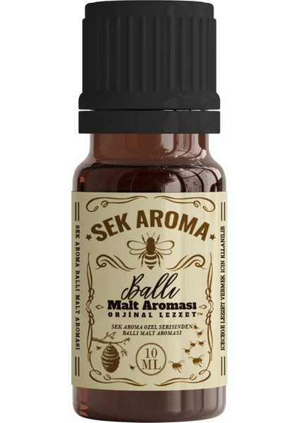 Sek Aroma Ballı Malt Hazır Karışım Viski Kiti - Ballı Malt Hazır Karışım Viski Aroması 10 ML (1 Litreye Uyumlu)+Test Kiti Hediyeli