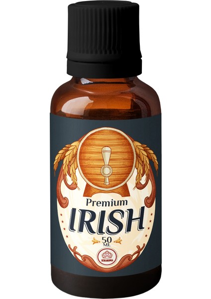 Sek Aroma Irish Premium Malt Hazır Karışım Viski Kiti - Irish Premium Malt Hazır Karışım Viski Aroması 50 ML ( 5 Litreye Uyumlu)+Test Kiti Hediyeli