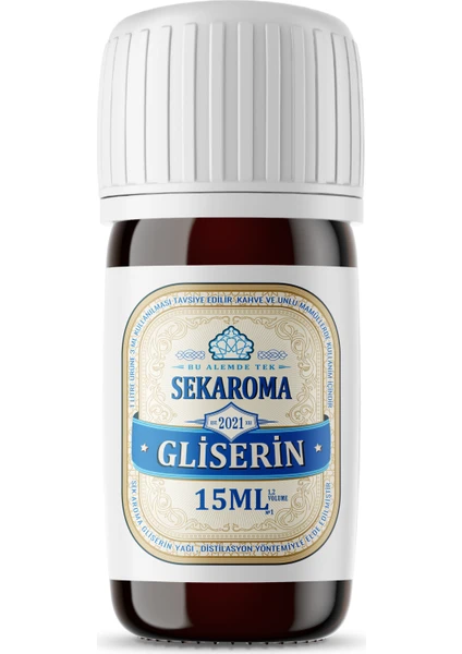 Sek Aroma Doğal Bitkisel Gliserin Yağı 15 Ml(5 Litreye Uyumlu)+Test Kiti Hediyeli