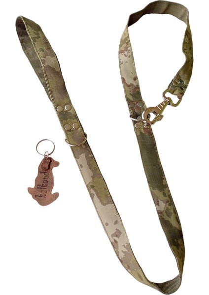 Köpek gezdirme kayışı kamuflaj kumaş destekli kolon kalın kancalı genişlik:2,5cm gezdirme kayışı:120cm dog leash B3-3 modelleri