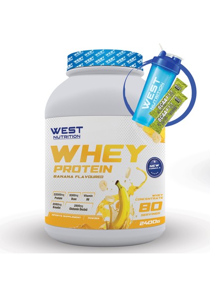 West Nutrition Whey Protein Tozu 2400 Gr 80 Servis Aroma Seçenekli