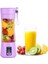 Mavi Stil Taşınabilir Blender USB Mikser Elektrikli Meyve Sıkacağı Makinesi Smoothie Blender Mini Mutfak Robotu Kişisel Limon Sıkacağı Sıkacağı Blender (Yurt Dışından) 3