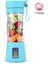 Mavi-4 Tarzı Taşınabilir Mini Meyve Sıkacağı Kupası Tek Servis Kişisel Boyutlu Blender USB Şarj Edilebilir 380ML Meyve Karıştırma Makinesi Jy Dropship (Yurt Dışından) 3