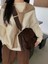 Kumral Tarzı 28CM X14CM X29CM Nubuk Pu Deri Flap Omuz Çantaları Kadınlar Için Vintage Geniş Askı Crossbody Çanta Büyük Kapasiteli Kadın Tasarımcı Çanta Tote Çanta (Yurt Dışından) 4