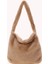 Haki D Stili 30X30X2CM Ins Women Flower Print Shoulder Bags New Winter Soft Plush Bucket Bags Female Open Pocket Crossbody Furry Fluffy Tote Bags (Yurt Dışından) 1