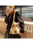 Haki D Stili 30X30X2CM Ins Women Flower Print Shoulder Bags New Winter Soft Plush Bucket Bags Female Open Pocket Crossbody Furry Fluffy Tote Bags (Yurt Dışından) 4
