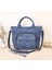 Dış Fermuar Lacivert Tarzı Kadife Omuz Çantası Kadın Vintage Alışveriş Çantaları Fermuar Kız Öğrenci Bookbag Çanta Dış Cep ile Rahat Tote 2022 (Yurt Dışından) 1