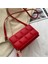 Kırmızı Stil 20.5X7X12 cm Olid Renk Moda Omuz Çantaları Kadın Seyahat Çapraz Vücut Çanta Örgü Kadınlar Için Küçük Pu Deri Crossbody Çanta (Yurt Dışından) 1