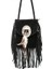 Siyah Stil 22X18X5CM Kadın Pu Deri Çanta Kadın Moda Omuz Çantaları Tasarımcı Crossbody Çanta Saçak Püskül Bayan Postacı Çantaları (Yurt Dışından) 1