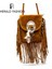 Siyah Stil 22X18X5CM Kadın Pu Deri Çanta Kadın Moda Omuz Çantaları Tasarımcı Crossbody Çanta Saçak Püskül Bayan Postacı Çantaları (Yurt Dışından) 3