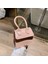 Pembe-2 Tarzı Mini Tote Bag Crocodile Pattern Flip Messenger Crossbody Bag Female Simple Shoulder Bag Small Square Lady Handbag New (Yurt Dışından) 1