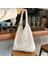 TS-YF836 Stili Hylhexyr Kadın Kanvas Tote Çanta Kuzu Gibi Kumaş Omuz Çantası Ayı Oyalamak Crossbody Çanta Rahat Alışveriş Çantası Kız Için Sevimli (Yurt Dışından) 1