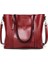 Bordo Tarzı Acelure Women Bag Oil Wax Women's Leather Handbags Luxury Lady Hand Bags With Purse Pocket Women Messenger Bag Big Tote Sac Bols (Yurt Dışından) 1