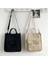 Dış Fermuar Siyah Stil Kadife Omuz Çantası Kadın Vintage Alışveriş Çantaları Fermuar Kız Öğrenci Bookbag Çanta Dış Cep ile Rahat Tote 2022 (Yurt Dışından) 3