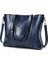 Koyu Mavi Stil Acelure Women Bag Oil Wax Women's Leather Handbags Luxury Lady Hand Bags With Purse Pocket Women Messenger Bag Big Tote Sac Bols (Yurt Dışından) 1