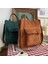 Kahverengi Kadife Stili Kadife Omuz Çantası Kadın Vintage Alışveriş Çantaları Fermuar Kız Öğrenci Bookbag Çanta Dış Cep ile Rahat Tote (Yurt Dışından) 2